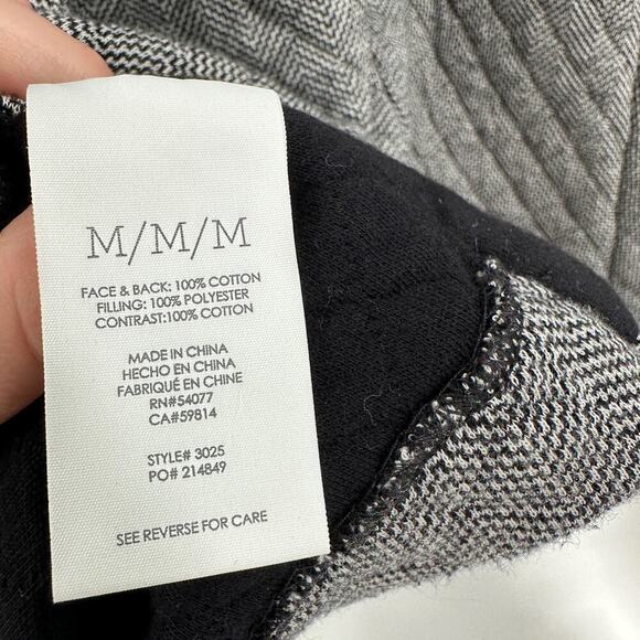 Cabi Herringbone Cotton Quilted Moto Jacket‎ Women's Size Medium FLAWED - Picture 7 of 16